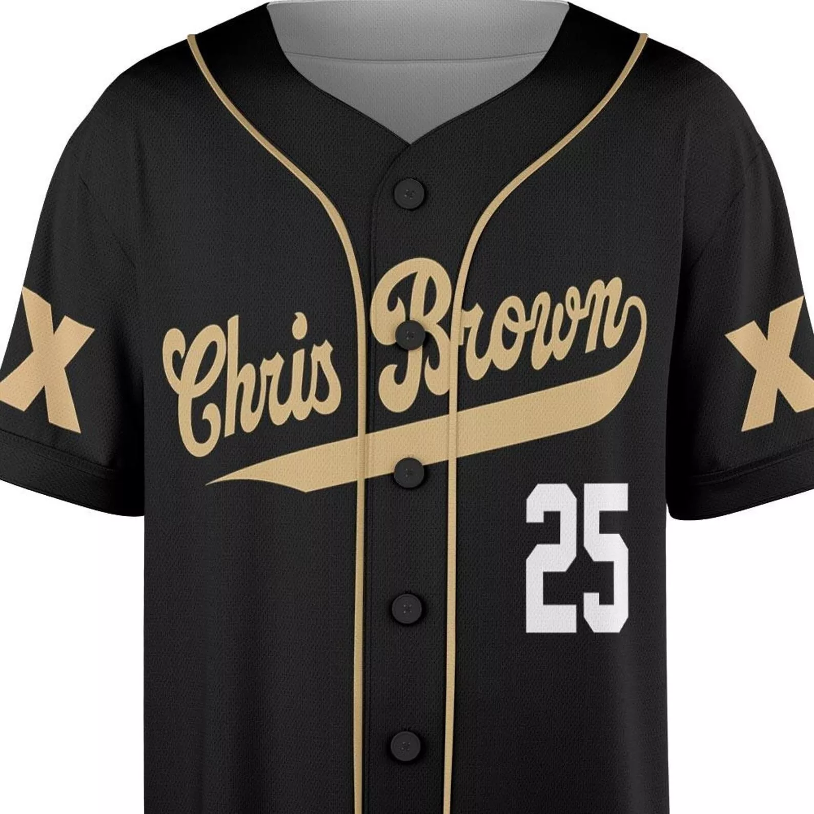 Chris Breezy Tour 2025 Baseball Jersey, Bowl XX Concert 2025 Summer Tour - Image 2