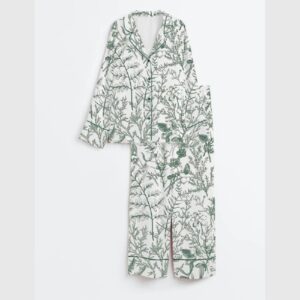 Alternative view of Sage Garden Satin Pajama Set