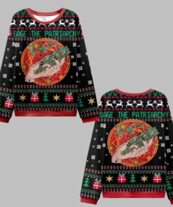 Sage The Patriarchy Ugly Christmas Sweater 
