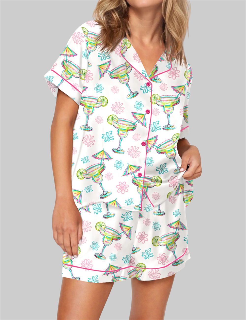 Salty Margarita Watercolor Pajama Set
