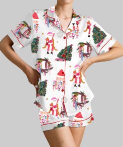 Santa Christmas Tree Pajama Set