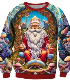 Santa Claus 3D Print Crew Neck Ugly Christmas Sweatshirt 