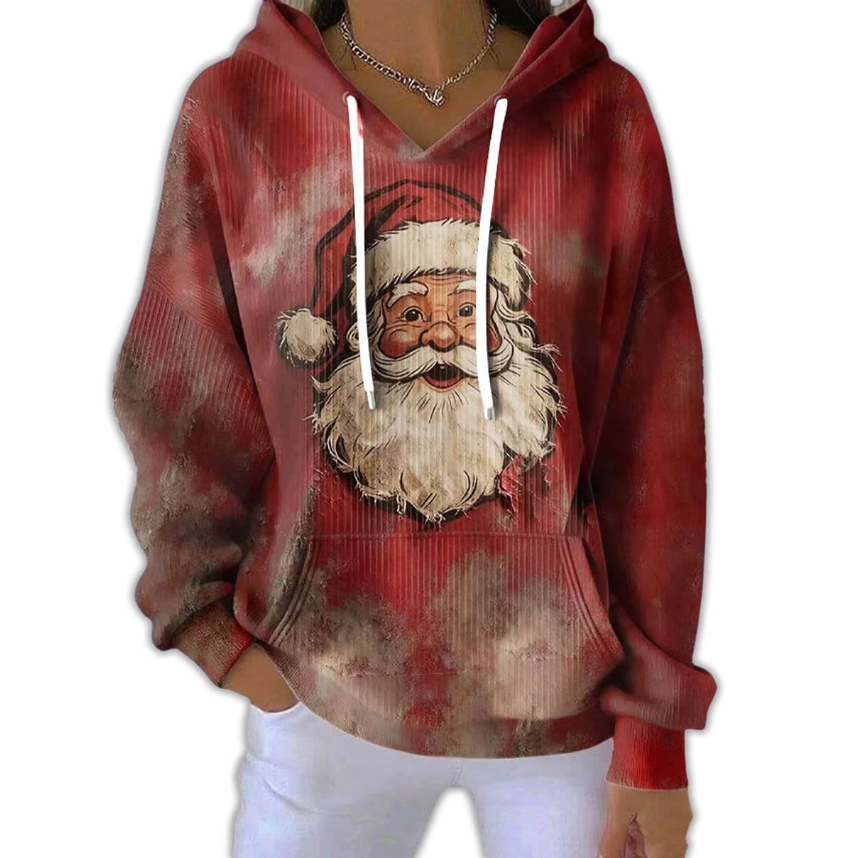 Santa Claus Bloody Print Sweatshirt
