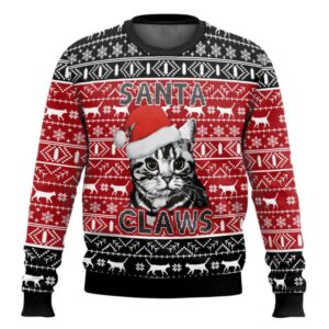 Santa Claws Cat Ugly Christmas Sweater