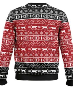 Alternative view of Santa Claws Cat Ugly Christmas Sweater