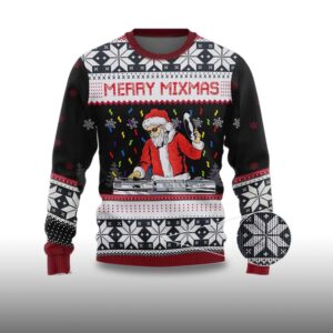 Alternative view of Santa Dj Merry Mixmas Ugly Christmas Sweater 2025