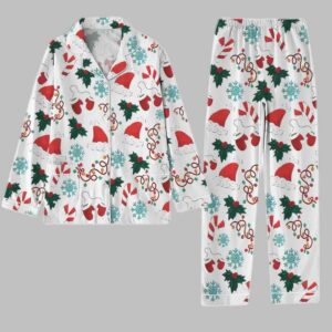 Alternative view of Santa Hat Matching Christmas Holiday Pajamas Set