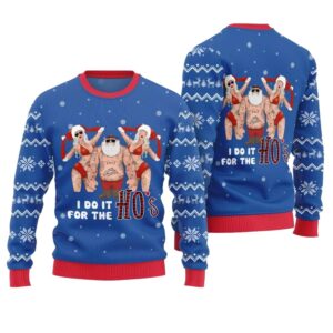 Alternative view of Santa I Do It For The Ho Ugly Christmas Sweater - Grishko.com