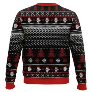 Alternative view of Santa Jason Voorhees Have A Killer Day Ugly Christmas Sweater