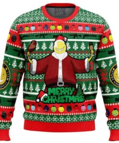 Santa Koro-Sensei Assassination Classroom Ugly Christmas Sweater