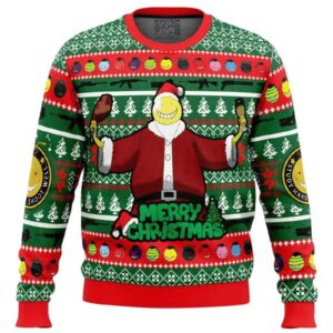 Santa Koro-Sensei Assassination Classroom Ugly Christmas Sweater