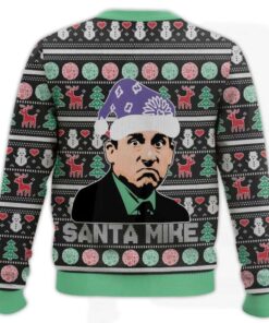 Alternative view of Santa Mike Michael Scott The Office Ugly Chirtsmas Sweater