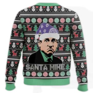 Alternative view of Santa Mike Michael Scott The Office Ugly Chirtsmas Sweater