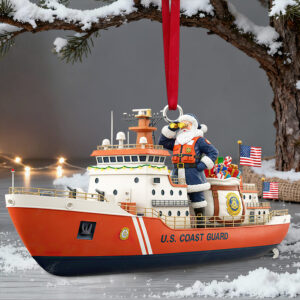 Alternative view of Santa Service Christmas Ornament Personalized Gifts 01HYDT111125