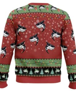 Alternative view of Santa Shark Hoo Hoo Hoo Ugly Christmas Sweater