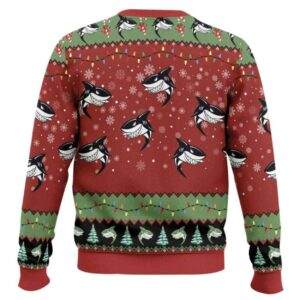 Alternative view of Santa Shark Hoo Hoo Hoo Ugly Christmas Sweater