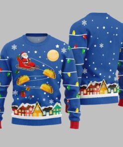 Alternative view of Santa Taco Sleigh Ugly Sweater Christmas 2025