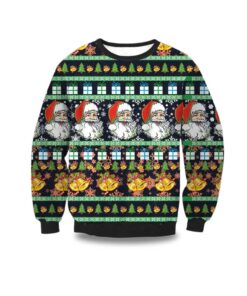 Santa Ugly Christmas Sweater Santa Xmas Holiday Sweater Christmas Gifts 2025