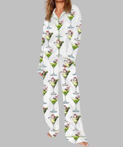 Alternative view of Santa Wine Art Pajama Set
