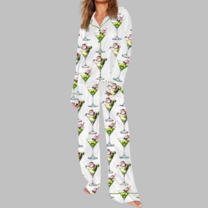 Alternative view of Santa Wine Art Pajama Set