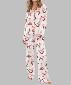 Alternative view of Santa Yoga Satin Pajama Set