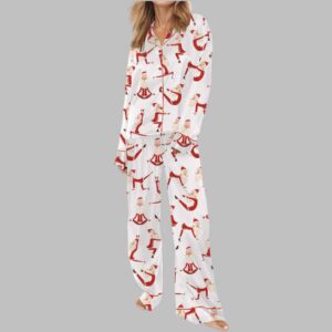 Alternative view of Santa Yoga Satin Pajama Set