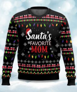 Santaâ€™s Favorite Mom Ugly Christmas Sweater