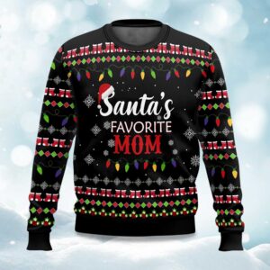 Santaâ€™s Favorite Mom Ugly Christmas Sweater
