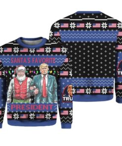 Santa's Favorite President Trump Ugly Christmas Sweater
