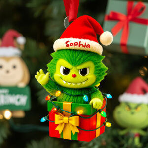 Alternative view of Santa’s Little Ornament Personalized Christmas Gifts 03PGDT180825