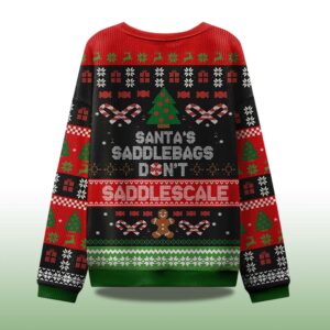 Alternative view of Santa's Saddlebags Don't Saddlescale Ugly Christmas Sweater