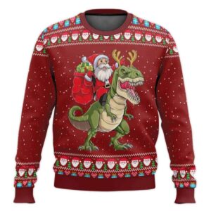 Santassic Park Ugly Christmas Sweater