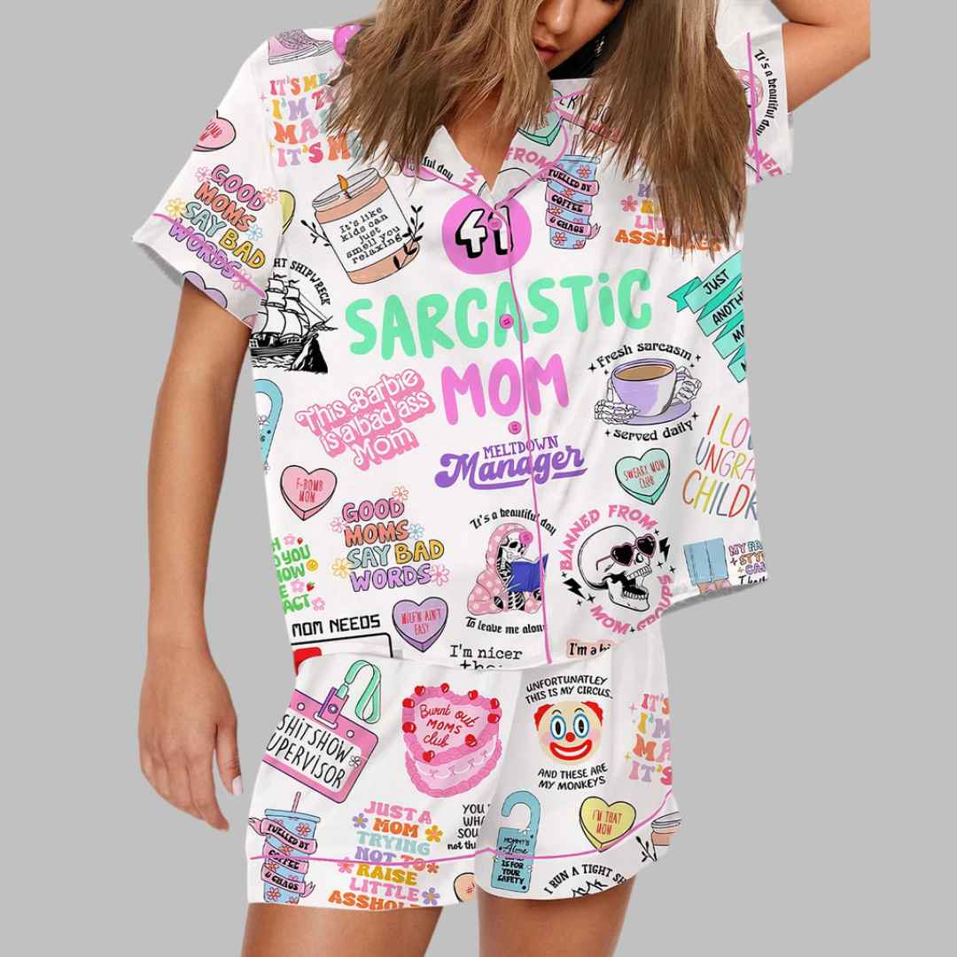 Sarcastic Mom Pajama Set