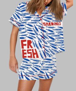 Sardine Fresh Art Print Pajama Set