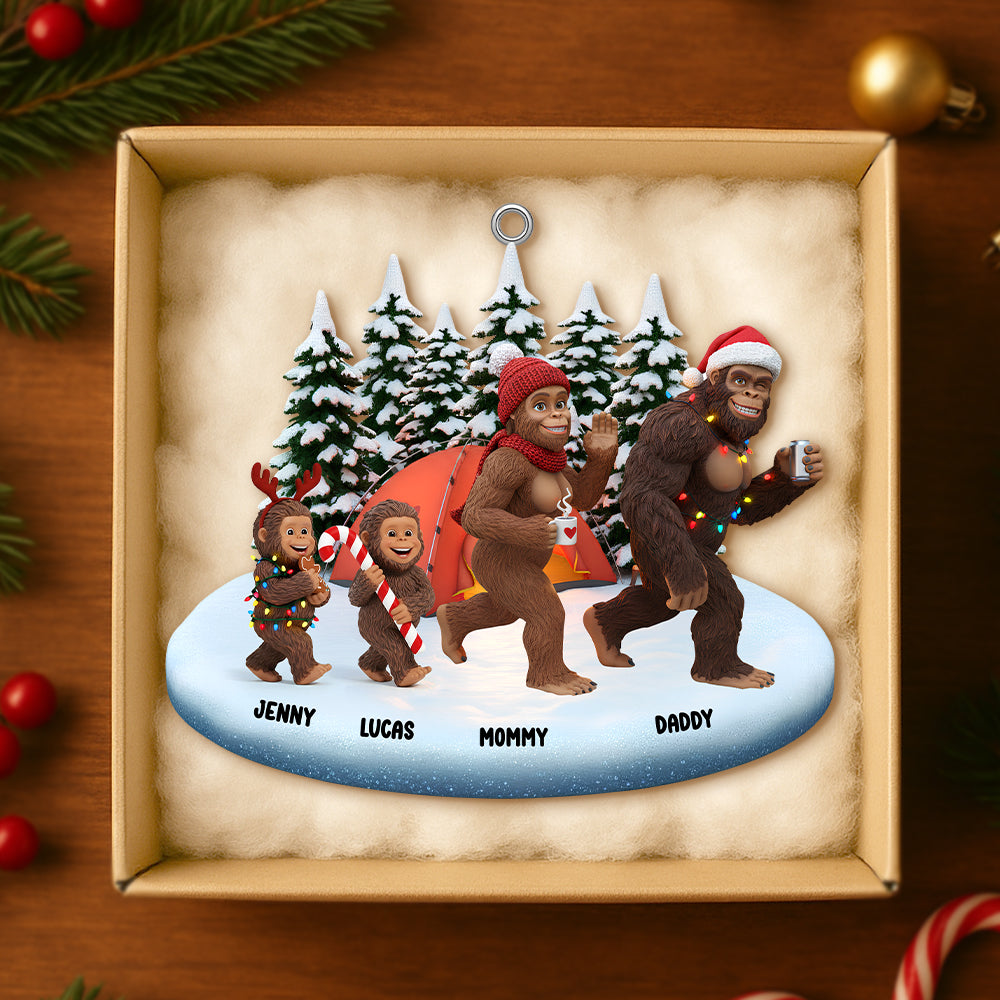 Alternative view of Sasquatch Family Christmas Ornament Personalized Gifts For Family 02natn291025