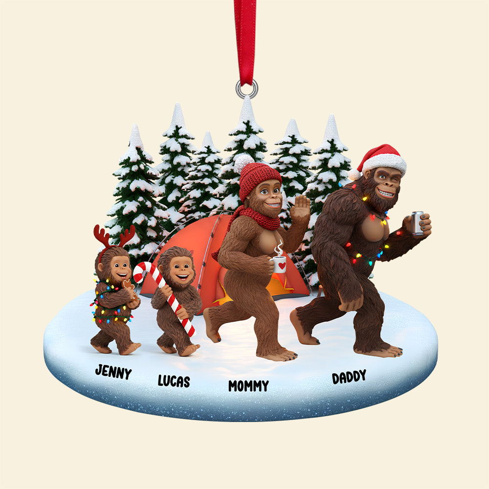 Sasquatch Family Christmas Ornament Personalized Gifts For Family 02natn291025 - Image 4