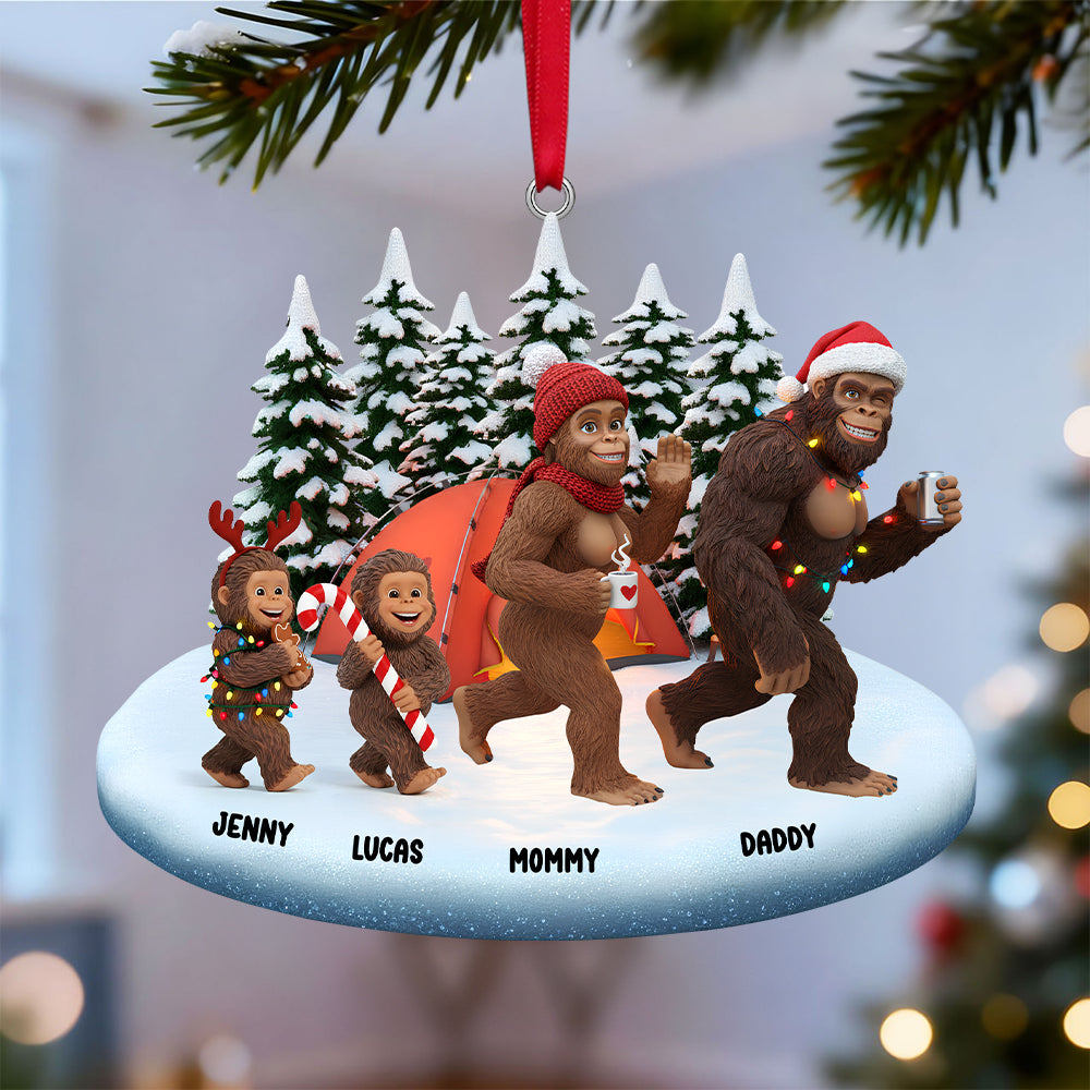 Sasquatch Family Christmas Ornament Personalized Gifts For Family 02natn291025 - Image 3