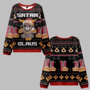 Satan Claus Ugly Sweater 2025 Christmas - Grishko.com