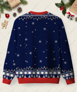 Alternative view of Sci-Fi Mix-Up Moment Ugly Christmas Fuzzy Fleece Sweatshirt