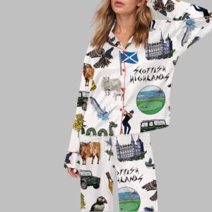 Alternative view of Scottish Highlands Travel Pajama Set For Women