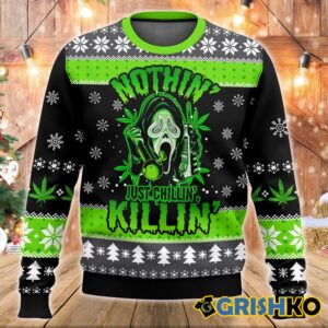 Scream Just Chilling Ugly Sweater - Grishko.com
