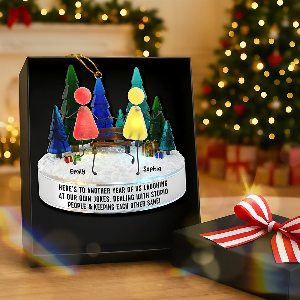 Alternative view of Sea Glass Friendship Ornament – Personalized Christmas Gifts For Besties 05naqn281025