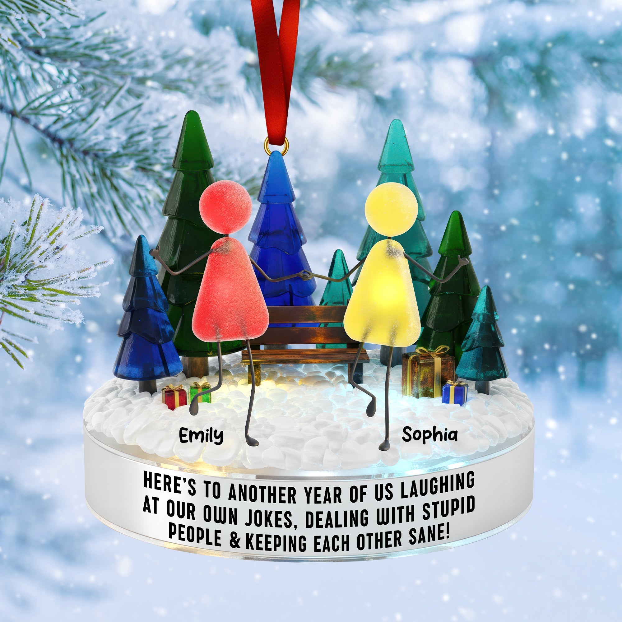 Sea Glass Friendship Ornament – Personalized Christmas Gifts For Besties 05naqn281025 - Image 3