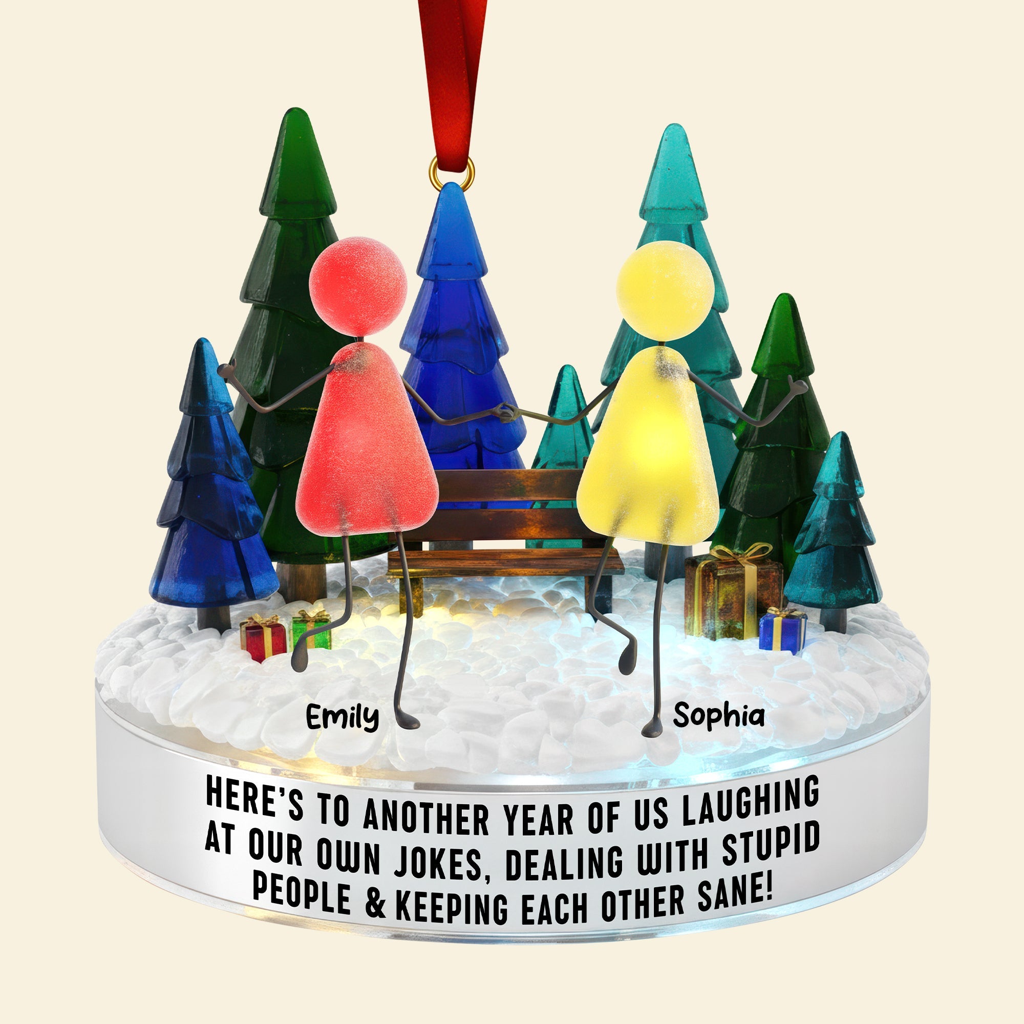 Sea Glass Friendship Ornament – Personalized Christmas Gifts For Besties 05naqn281025 - Image 4