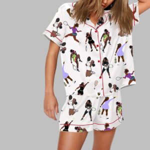 Alternative view of Serena Williams Tennis Super Bowl Pajama Set