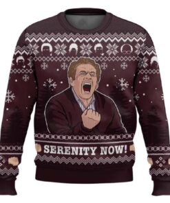 Serenity Now Seinfeld Ugly Christmas Sweater