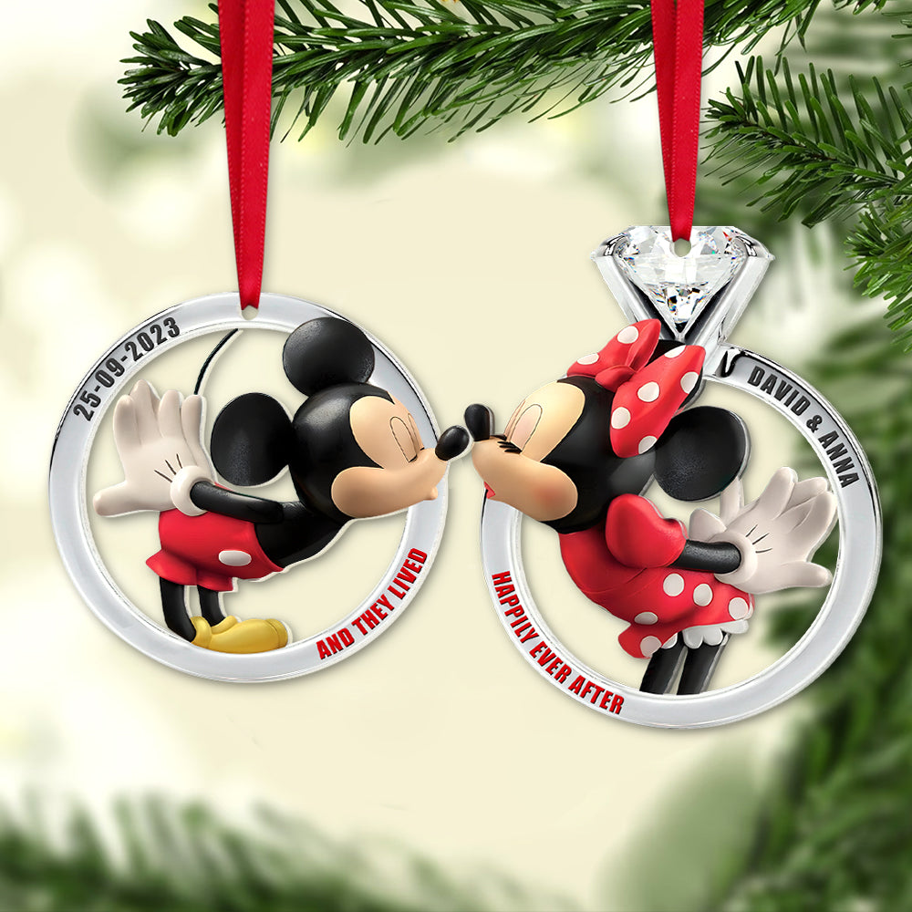 Set Of 2 Personalized Ornaments For Couple, PW-02QHTN280923, Christmas Gift, Anniversary Gift Ideas - Image 4