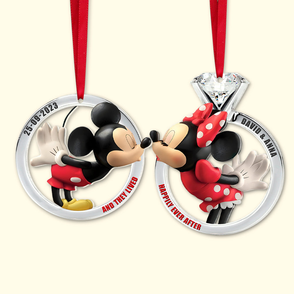 Set Of 2 Personalized Ornaments For Couple, PW-02QHTN280923, Christmas Gift, Anniversary Gift Ideas - Image 5