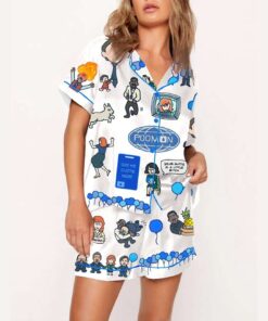 Severance Cast Portraits Office dystopian Print Pajama Set