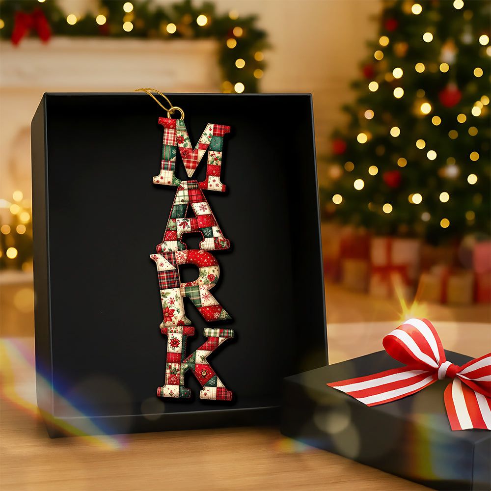 Sewing Alphabet Ornament - Personalized Gift For Christmas Ornament 03HUQN251025 - Image 3